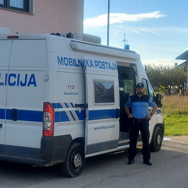 Policijska ophodnja u mjestu Rigonce