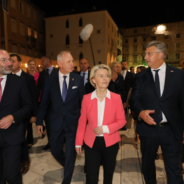 Manfred Weber, Andro Krstulović Opara, Ursula von der Leyen, Andrej Plenković