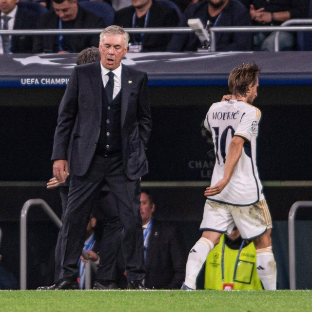Carlo Ancelotti i Luka Modrić