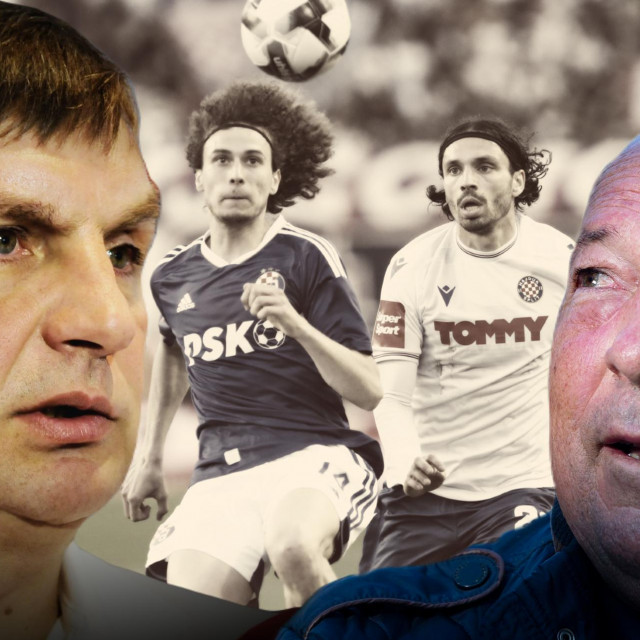 Marko Mlinarić i Dražen Mužinić uz kadar s utakmice Hajduk - Dinamo