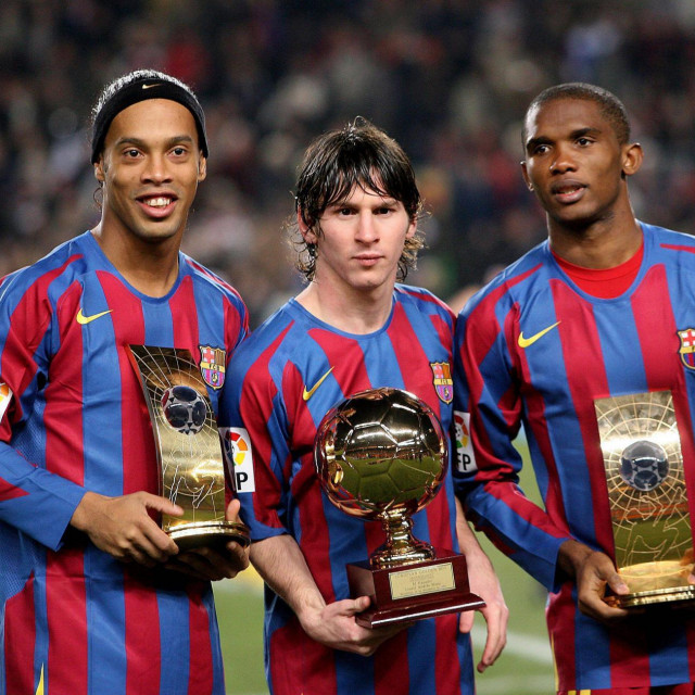 Eto‘o s bivšim suigračima Ronaldinhom i Messijem