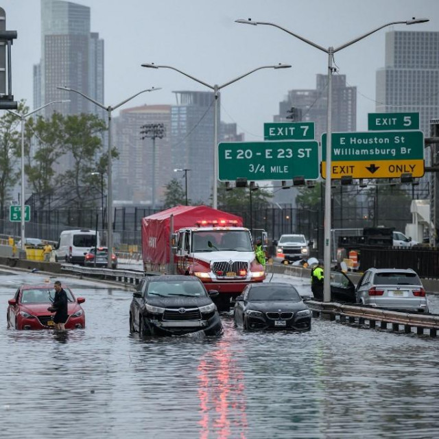 Poplavljen Manhattan u New Yorku