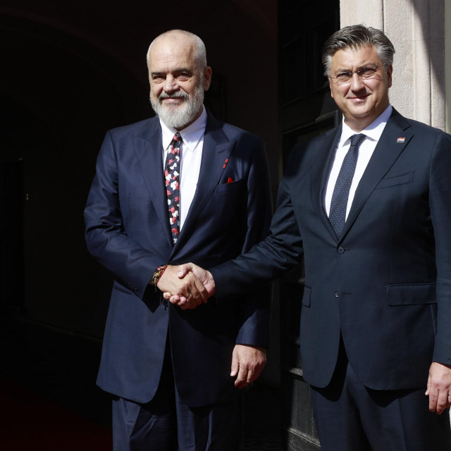 Edi Rama i Andrej Plenković