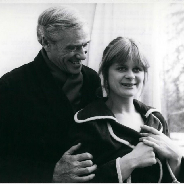 Mel Ferrer i Pola Kinski 1972. godine za vrijeme snimanja filma