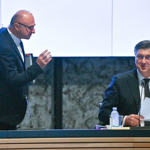 Gordan Grlić Radman i Andrej Plenković