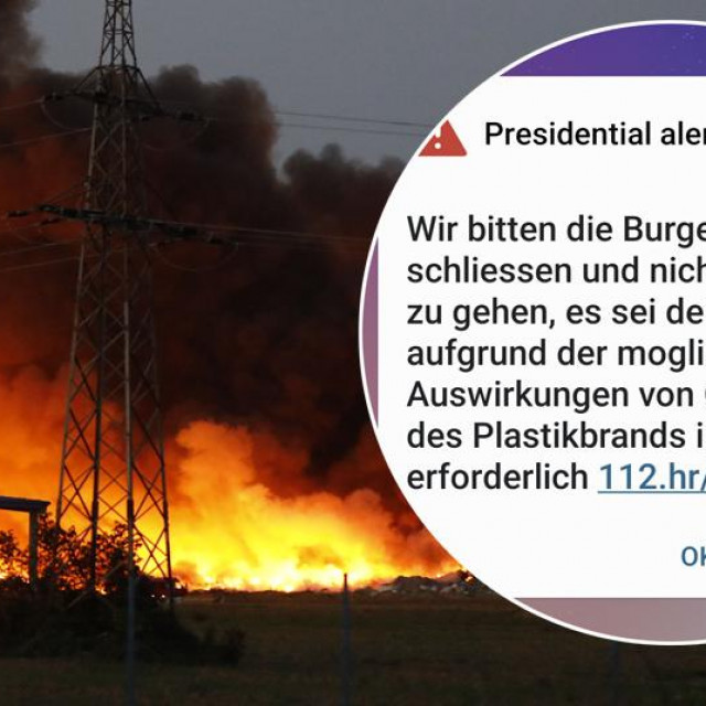Požar u Osijeku i SMS na njemačkom
