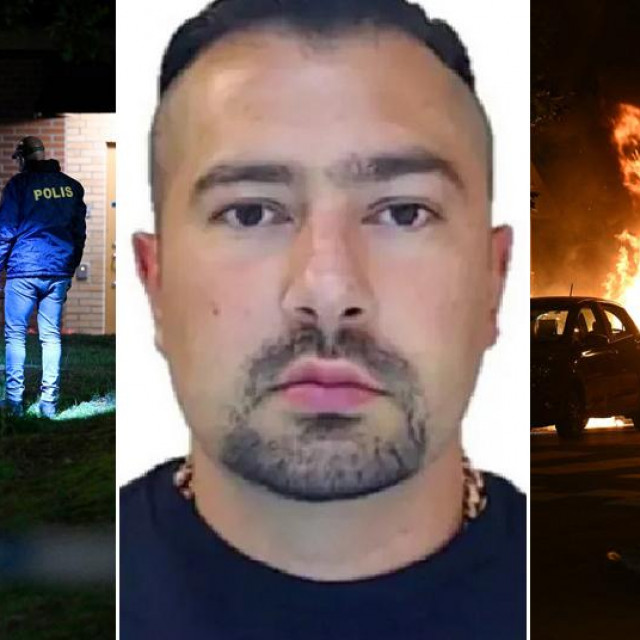 Rawa Majid, Kurd za kojeg se vjeruje da je na čelu kriminalne mreže Foxtrot (u sredini)