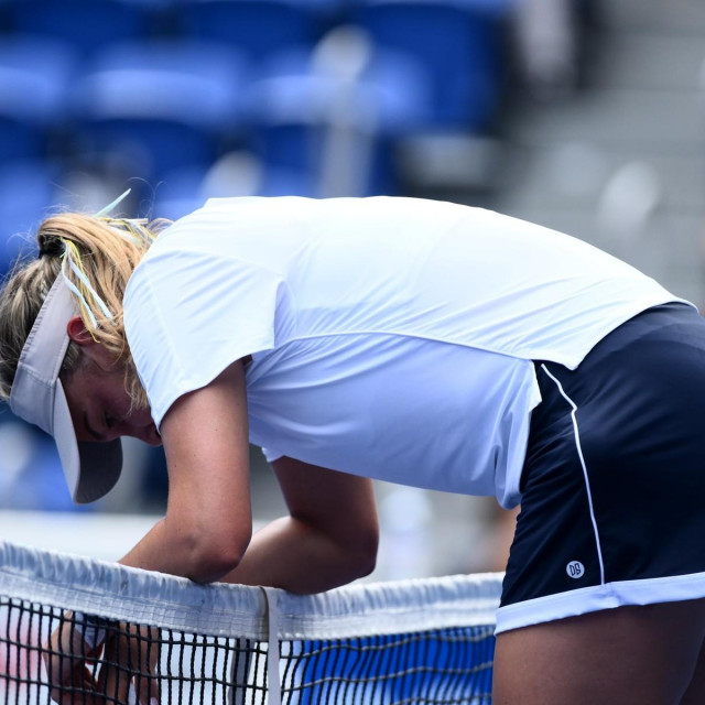 Donna Vekic (CRO), 
SEPTEMBER 26, 2023 - Tennis: Women‘s Singles Round 32 at Ariake Coliseum during TORAY Pan Pacific Open Tennis Tournament 2023, Japan. (Photo by SportsPressJP/AFLO),Image: 808471123, License: Rights-managed, Restrictions: No third party sales, Model Release: no, Credit line: NISHIKAWA, Tomoyuki/AFLO/Profimedia