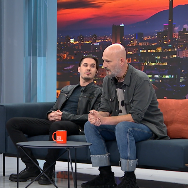 Dino Jelusić i Damir Urban u emisiji Kod nas doma