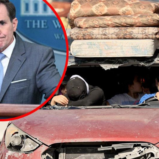 John Kirby i Palestinci koji bježe na jug Pojasa Gaze