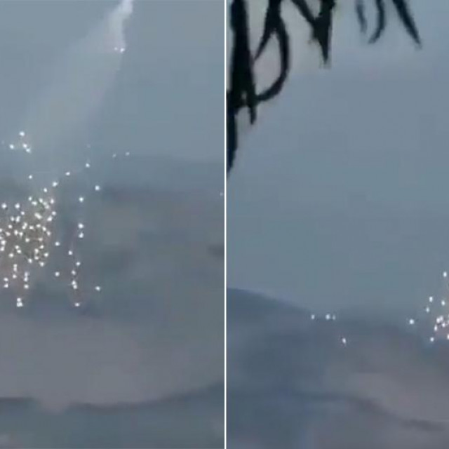 Navodna snimka ispaljivanja streljiva s bijelim fosforom