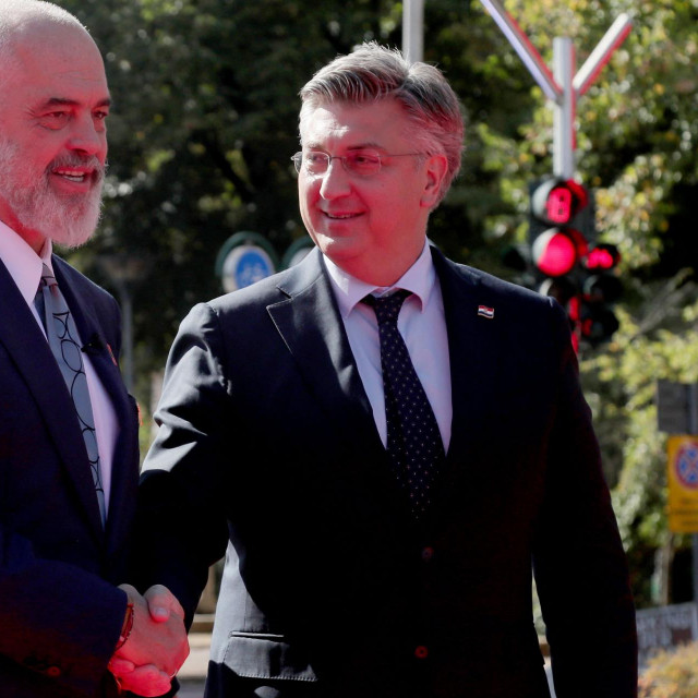 Edi Rama i Andrej Plenković