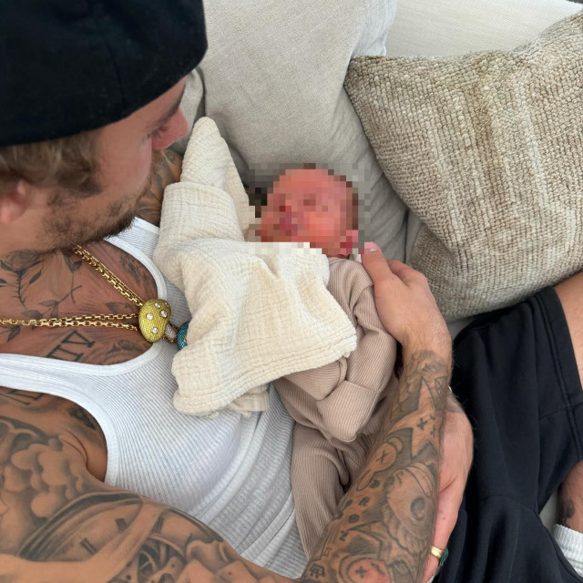 Justin Bieber i beba