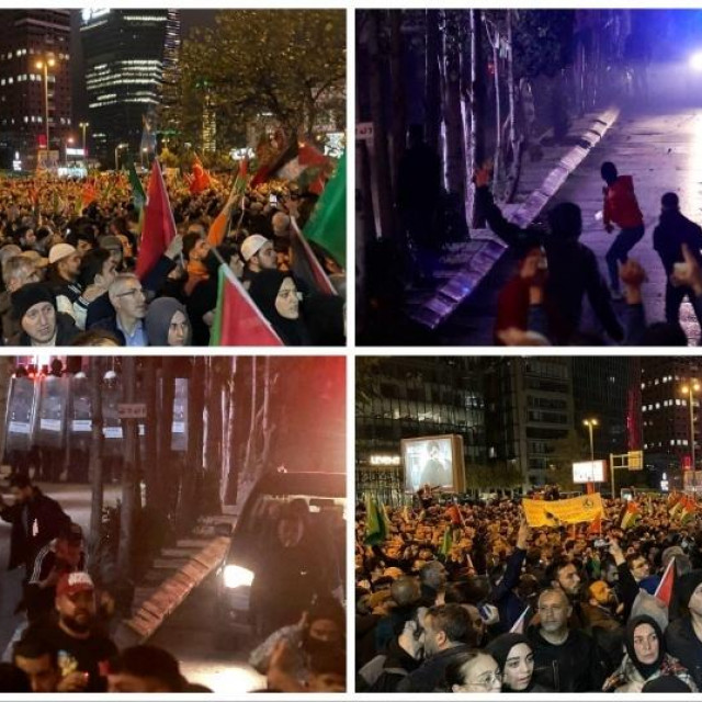Prizori ispred izraelskog veleposlanstva u Istanbulu te Zapadne obale