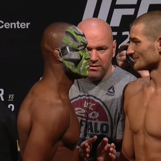 Kamaru Usman (lijevo) i Sean Strickland (desno)
