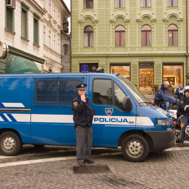 Slovenska policija u Ljubljani, ilustrativna fotografija