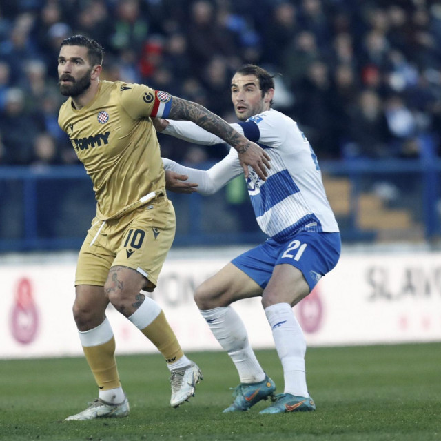 Mile Škorić imao je priliku u dresu Osijeka igrati protiv glavnog igrača Hajduka Marka Livaje