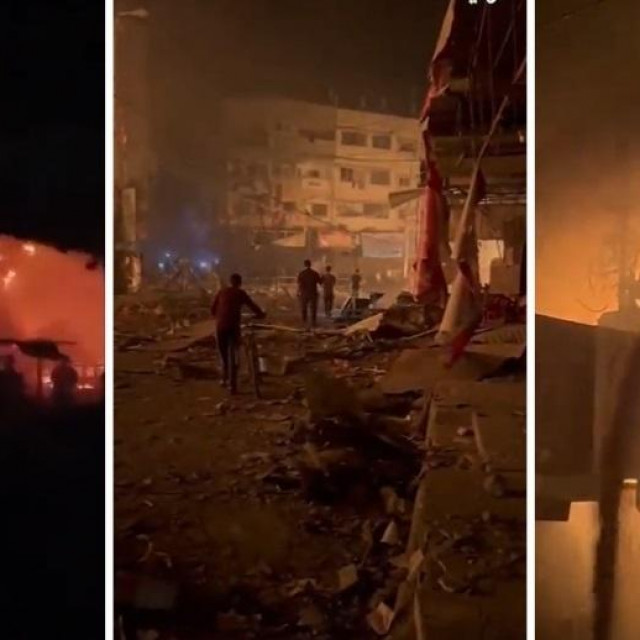 Palestinci tvrde da je Izrael bombardirao tržnicu
