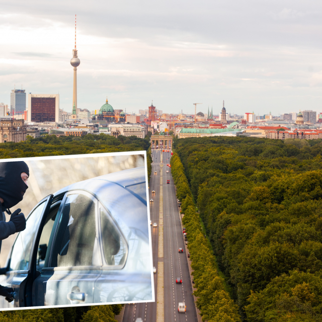 Berlin, provala u auto, ilustracija