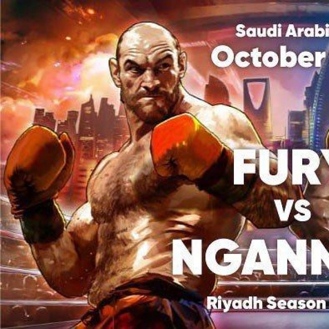 Fury vs. Ngannou - službeni poster