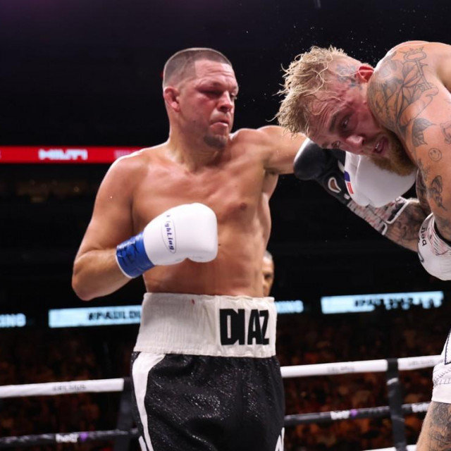 Jake Paul (desno) vs. Nate Diaz (lijevo)