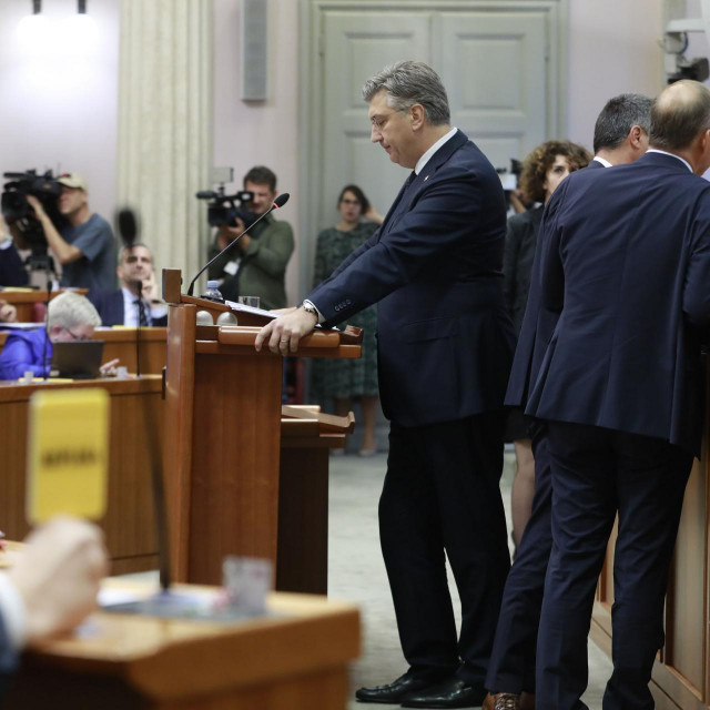 Andrej Plenković u Saboru