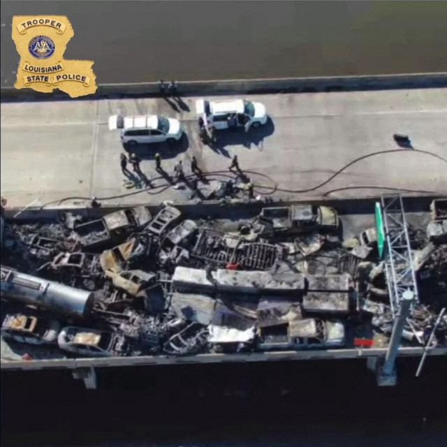 Lančani sudar u Lousiani