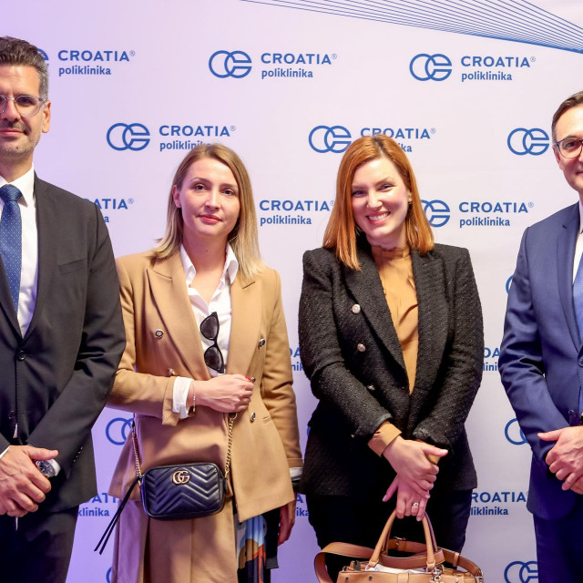 Poliklinika Croatia otvorenje
na fotografiji: Dražen Dadić, Ksenija Ostojić, Vlatka Paša Bašić i Robert Vučković