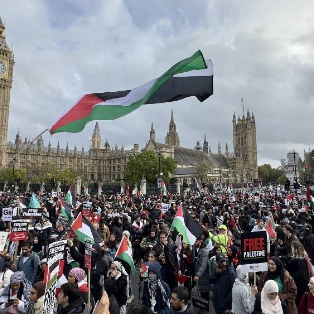 Skup potpore Palestincima u Londonu