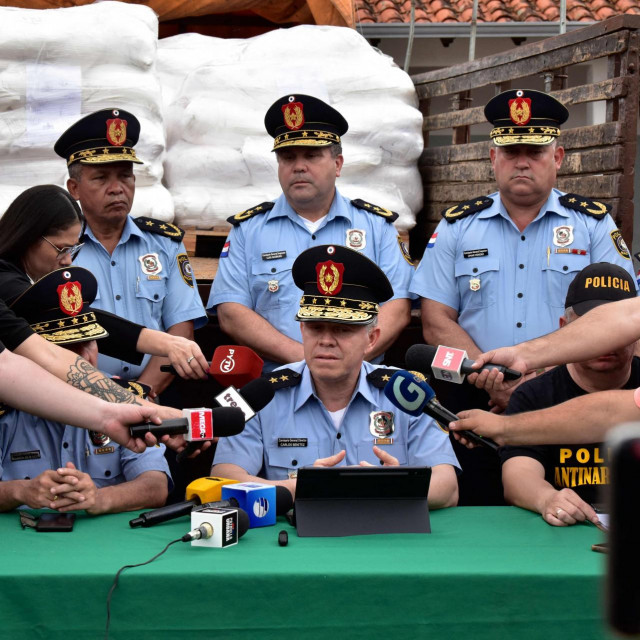 Paragvaj, press konferencija tamošnje policije (arhivska fotografija) 