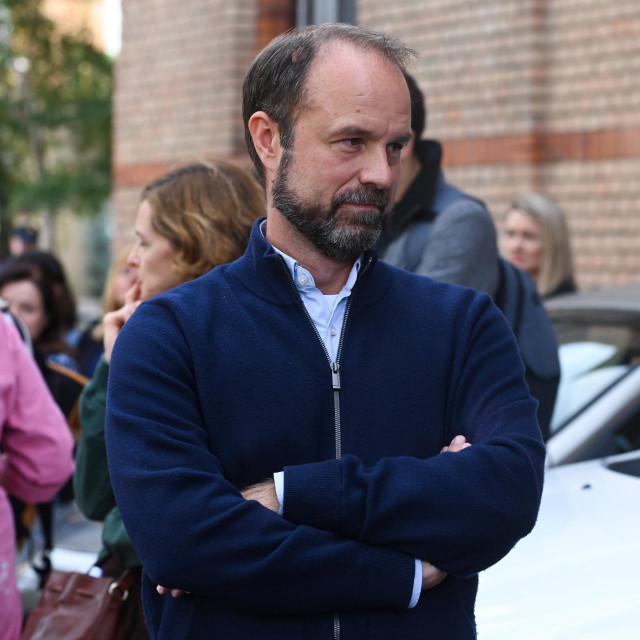 Davor Švaić na protestu