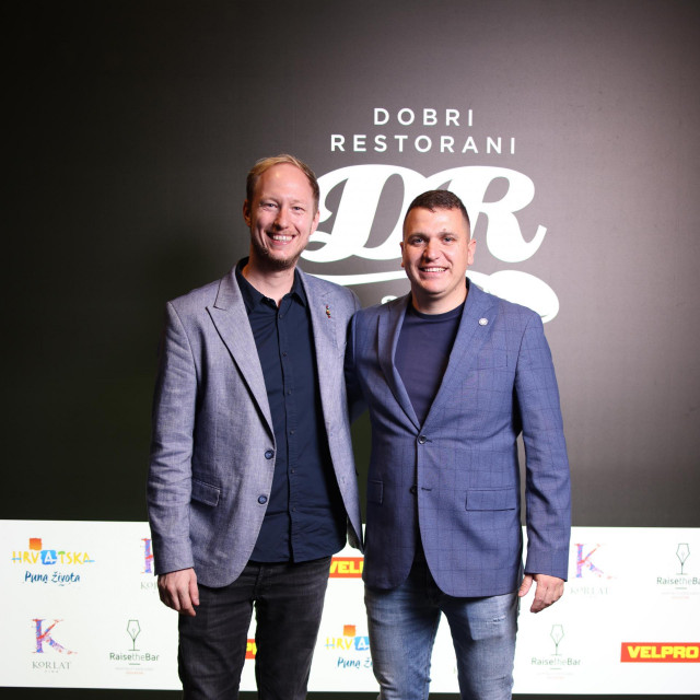 Nebo by Deni Srdoč (chef Srdoč na slici uz sommeliera Tomislava Mikinca) ima najbolju vinsku kartu 2023