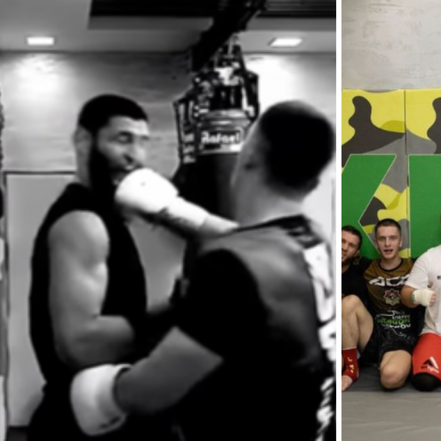 Khamzat Chimaev i Ali Kadirov (lijevo) | Chimaev na treningu kod Kadirova