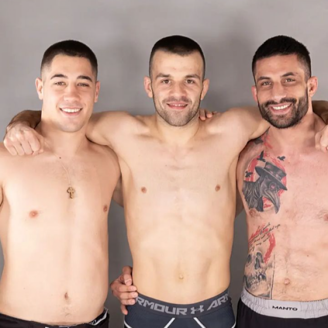 Ognjen Babić (lijevo), Nikola Joksović (sredina) i Nemanja Milošević (desno)