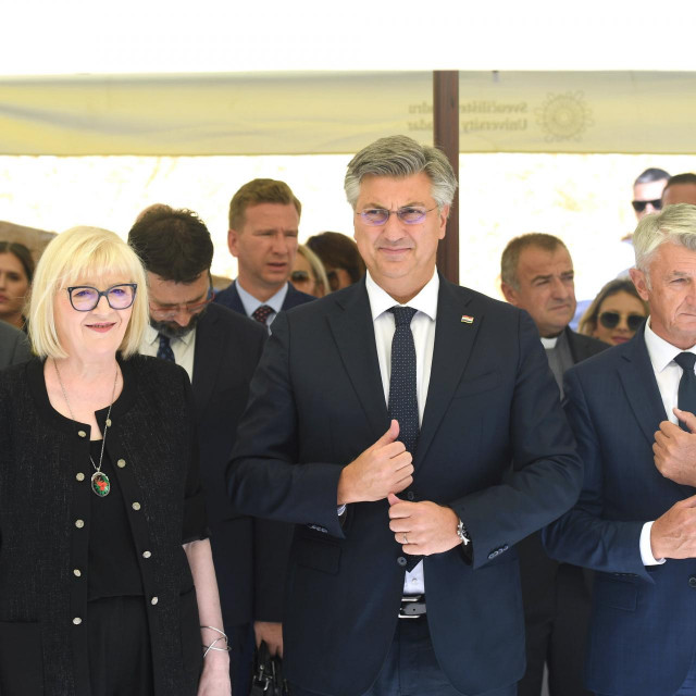 Dijana Vican i Andrej Plenković