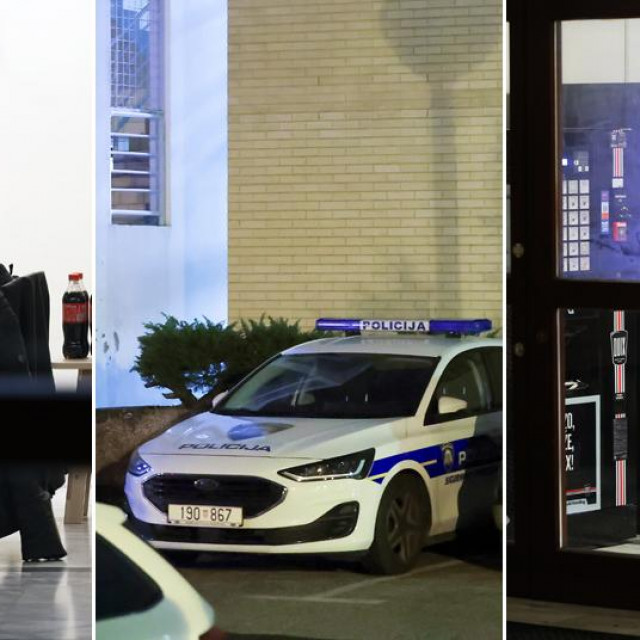 Policija na Prirodoslovno-matematičkom fakultetu u Zagrebu gdje je prijavljen slučaj trovanja gaziranim pićem iz automata
