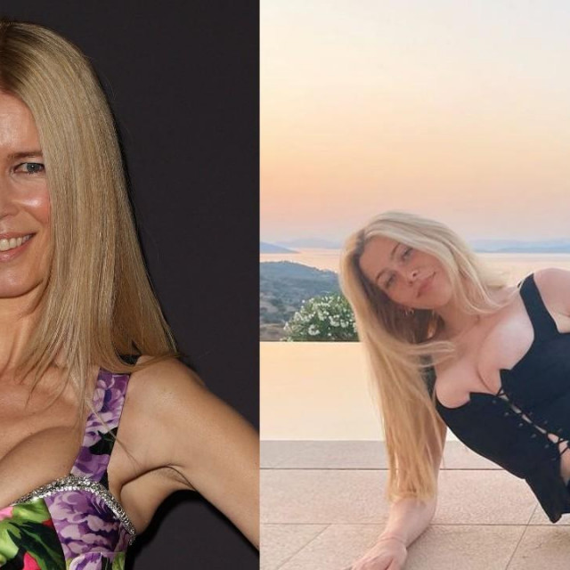 Claudia Schiffer i Clementine Vaughn