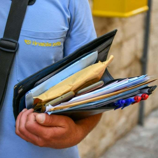 Ilustracija, poštar