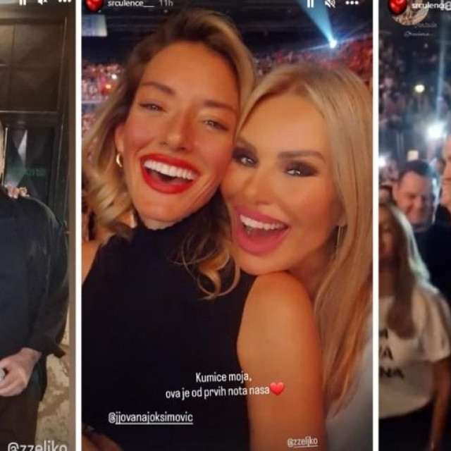 Iva Todorić na koncertu Željka Joksimovića