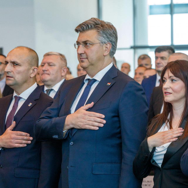 Ivan Anušić, Andrej Plenković, Nataša Tramišak