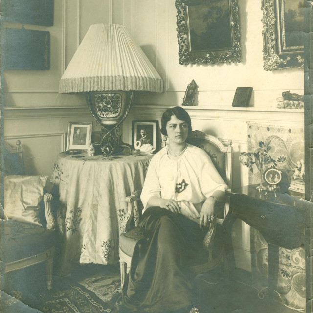 Ružena Zatkova u Rimu 1914.