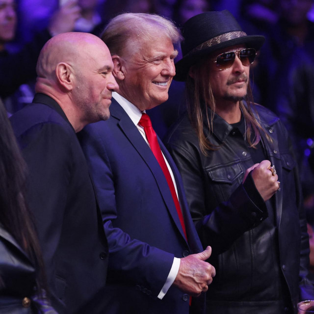 Donald Trump, Dana White i Kid Rock