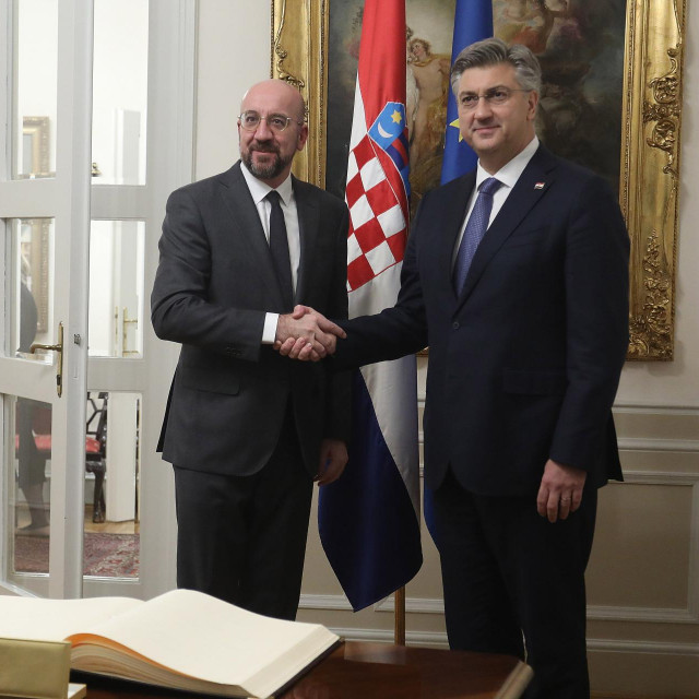 Charles Michel i Andrej Plenković