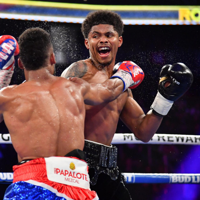 Shakur Stevenson (desno) vs. Edwin De Los Santos