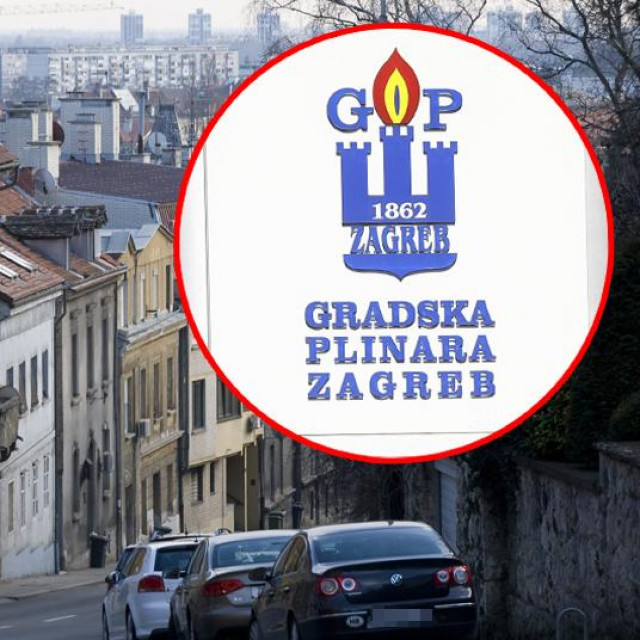 Pantovčak; u krugu: logotip Gradske plinare Zagreb