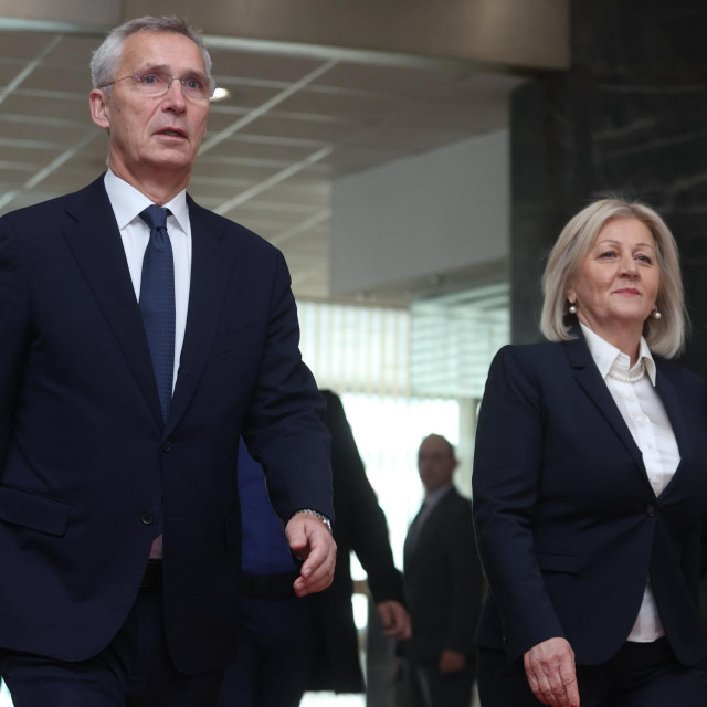 Jens Stoltenberg i Borjana Krišto