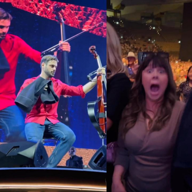 Stjepan Hauser baca znojne ručnike obožavateljicama