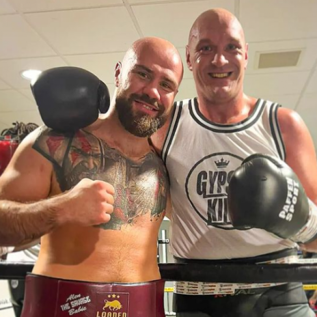 Alen Babić (lijevo) i Tyson Fury (desno)