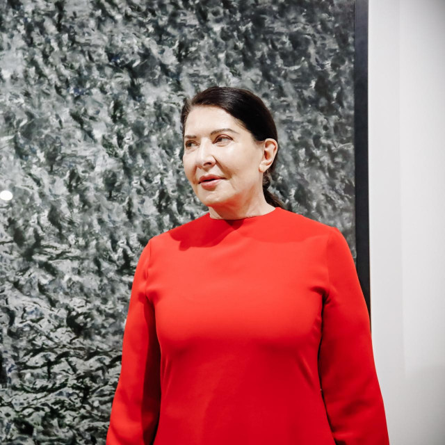 Artist Marina Abramovic poses at the presentation of her exhibition ‘Portrait as biography‘, at Bernal Espacio en la Nave Sanchez-Ubiria, on February 15, 2022, in Madrid (Spain). The exhibition, the artist‘s first solo show in Madrid for a decade, is made up of 11 photographs and a film in which Abramovic is the protagonist. It will be on view to the public from February 16 to March 19. Marina Abramovic, a pioneer in the use of performance as a form of visual art, on this occasion has made a selection of portraits in which the artist becomes the manifestation of the public‘s experience.
15 FEBRUARY 2022;EXHIBITION;ART;CULTURE;MARINA ABRAMOVIC

02/15/2022,Image: 662734177, License: Rights-managed, Restrictions:, Model Release: no, Credit line: Carlos Luján/ContactoPhoto/Profimedia