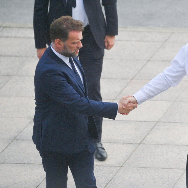 Mario Banožić i Andrej Plenković
 